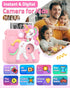 Kids Camera Instant Print - 1080P Digital Camera Toy with 32GB SD Card, Silicone Cover, Pink, Creative Gifts for Girls