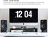 Kanto S4 Tilted Desktop Speaker Stands for Medium Bookshelf Speakers, Supports 8 lbs, Pair, Black