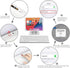 OMOTON Bluetooth Keyboard for iPad 10th Generation, 10.2 (9th/8th/7th), Pro 13/12.9/11, Air 13/11, Mini, White
