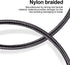 cugunu iPhone Charger, 5 Pack 3/3/6/6/10FT Apple MFi Certified USB Lightning Cable Nylon Braided Fast Charging Cord Compatible for iPhone 14/13/12/11/X/Max/8/7/6/5/SE/Plus/iPad - Black by cugunu