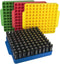 100 Slot Battery Storage Organizer, AA Battery Case Holder Vault Container for Drawer Organization