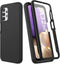 for Samsung Galaxy A32 5G Case with Built-in Screen Protector, Shockproof Cover Case, Rugged PC & Soft TPU (Black)