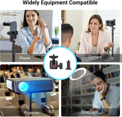 SmallRig Camera Desk Mount Table Stand, Adjustable Light Stand 15"-35", Tabletop C Clamp for DSLR, Live Streaming