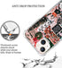 Retro Aesthetic Christmas Holiday Collage Case for iPhone 13, Gingerbread and Tree Pattern, Unique TPU Bumper Cover for