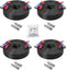 ZOSI 4 Pack 100ft All-in-One Video Power Cables, BNC Extension Security Camera Cable for CCTV with 4 Connectors & Clips