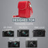 MegaGear Leather Camera Case with Strap for Panasonic Lumix DC-ZS80, DC-ZS70, DMC-LX10, DMC-ZS60, DMC-ZS100, Red