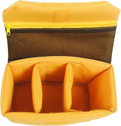 Peacechaos Camera Case DLSR SLR Insert Case Bag Portable Inner Bag Waterproof Shockproof for Mirrorless Cameras, Lenses, Nikon, Canon, Sony,Panisonic and etc
