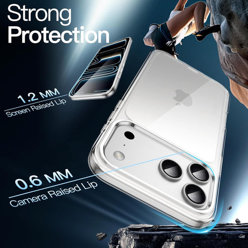 JETech 17 6.9-Inch, Case for iPhone Pro Max Non-Yellowing Shockproof Phone Bumper Cover, Anti-Scratch Clear Back