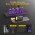 10000mAh Portable Charger, 22.5W Fast Charging Small Power Bank, Transparent External Battery Pack, Input/Output