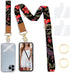 Yonlevres Cell Phone Lanyard Crossbody with Wrist Strap, Flower Lanyards for Around