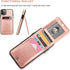 KIHUWEY Compatible iPhone 11 Pro Max Case Wallet with Credit Card Holder, Heavy Duty Protective Cover, Rose Gold