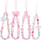 TINKRSTUFF 4 PCS Cute Phone Charms Aesthetic Y2K Cellphone Wrist Strap Bedazzling Bear