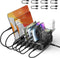 Charging Station for Multiple Devices - 75W 6 Port Charger with 3 PD 20W USB C Fast Charging Ports