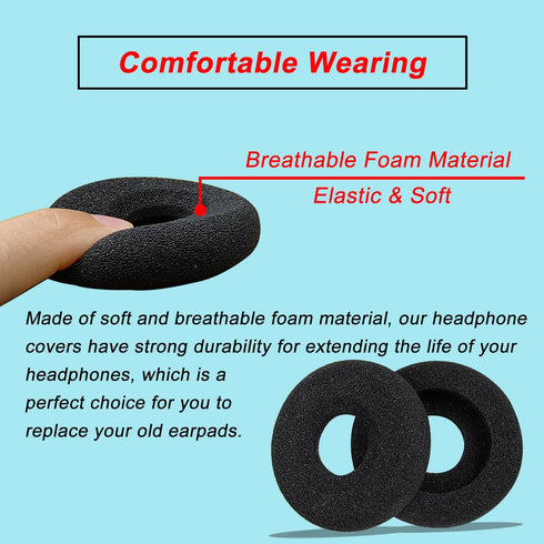 Ear Pads for Jabra Headset, Foam Ear Cushions Replacement Headphone Covers for Jabra PRO 920 930 9470 9400BS GN2000 Biz
