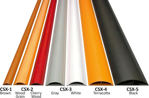 Electriduct Cable Shield Floor Cord Cover CSX-2 PVC Wire Protector 36 Inch - Wood Grain
