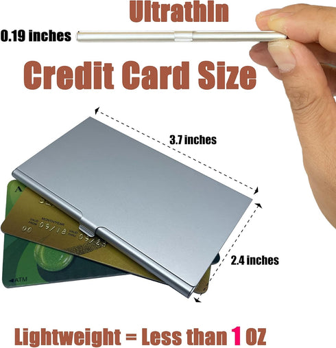 JAKENHAM 12 Aluminum SIM Card Case, Slots Ultrathin Nano SIM Card Holder with SIM Card Adapter Kit for Travelers