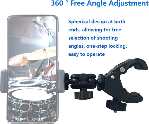 Generic 1/4" Insta360 X5 X4 X3 X2 Bike Handlebar Camera Mount with Screw Camera Clamp,Adapter for Gopro for Hero