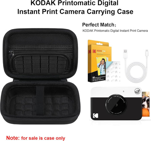 Elonbo Camera Carrying Case for Kodak Printomatic Digital Instant Print Camera, Portable Bluetooth Photo Printer