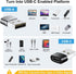 USB to USB C Adapter 8 Pack, USB C to USB Adapter for iPhone, MacBook Pro, iPad, iMac and More (Grey)