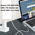 Magnetic USB C Female to Mag-Safe 2 T Tip Male Adapter, 100W PD Power Charger for MacBook Pro Air