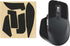kwmobile Mouse Grip Tape Compatible with Logitech MX Master 3S, Non-Slip Faux Leather Grip Tape - Black