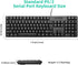 YORUNOHOSHI PS2 104 Wired Keys Computer Keyboard with Stands,Waterproof - US Layout Compatible for Windows, PC, Laptop