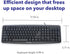 Verbatim Slimline Wired Keyboard USB Plug-and-Play, Full-Size Computer Keyboard with Numeric Keypad, Black 99201