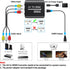 RCA to HDMI Converter, GINGIN 1080p/720p AV to HDMI Converter for TV, PC, and Game Consoles