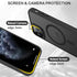 BENTOBEN iPhone 11 Pro Case - Slim Shockproof Bumper, Translucent Matte, MagSafe Compatible, Black, 5.8" 2019.