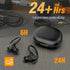 Wireless Earbuds with Earhooks for Small Ears, Deep Bass Stereo Earphones with Mic, IPX7 Waterproof, Noise Isolation