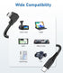 Gonifeto Cord,(15Ft) Ring,90 Dash Cam Power USB C to Micro USB Dashcam Charger Cable,Pure Copper Thicker Mirror Camera