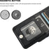 KIHUWEY Samsung Galaxy S24 Case Wallet, Black, Flip Premium Leather Magnetic Clasp, Kickstand, Heavy Duty Protective