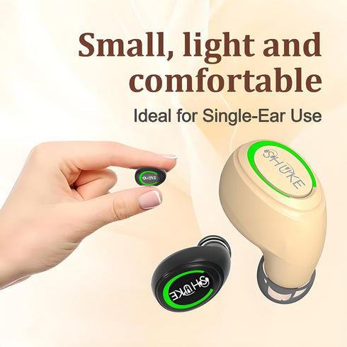 Headset Single Wireless Bluetooth Earbud with Mic, Lightweight in-Ear for Android, iOS & Laptop, Ideal for Office
