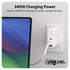 HyperJuice 240W Silicone USB C to USB C Cable (3ft/1m) for All Devices. Durable 240W USB-C Charge Cable. Portable, Tangle-Free Design, Over-Temperature Protection. Charges Any USBC to USBC Device