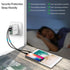 iSeekerKit 3-Pack Fast 3.0 Wall Charger - 4 Ports USB Wall Charger Adapter for Samsung Galaxy and iPhone