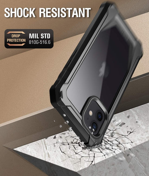 Poetic Guardian Series Case for iPhone 12 mini - Full-Body Hybrid Shockproof Protective Rugged Clear Bumper