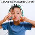 Kids Headphones, Dinosaurs Wired Headsets for Boys & Girls, Built-in Mic & On/Over Ear HD Stereo for Online