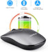 LeadsaiL Rechargeable Wireless Computer Mouse - 2.4G Portable Slim Cordless Mouse with 5 Adjustable DPI Levels for