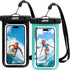 JOTO IPX8 Waterproof Phone Pouch Case, Underwater Dry Bag for iPhone 15 14 13 12 11 Pro Max, Galaxy S24 (2 Pack)