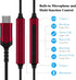 USB C Headphones for iPhone 15 Pro Max, Samsung S21, S22, S23, S24 Ultra, HiFi Stereo in-Ear Type C Earphones