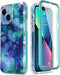Esdot Rugged Case for iPhone 13 with Built-in Screen Protector, Fashionable Designs for Women (Opal Purple)