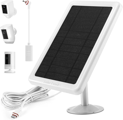 Solar Panel for Ring Camera, Compatible with Ring Stick Up Cam, Stick Up Cam Pro, Ring Spotlight Cam, Spotlight Cam