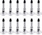 12 Pieces Stylus Pen Tips Replacement, Precision Round Shape Replaceable Stylus Universal Disc Tips for Touch Screen