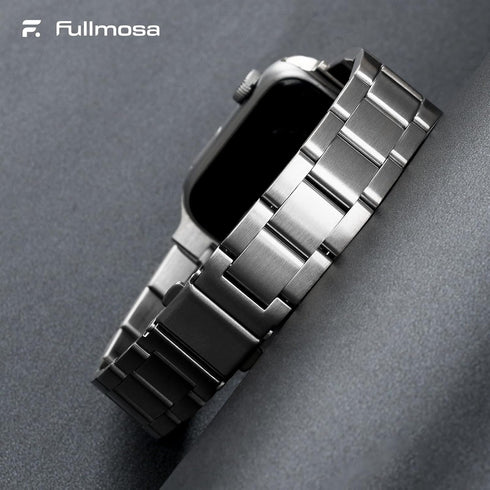 Fullmosa No Tools Needed Compatible Apple Watch Bands for Women Men, Metal Strap with Case for iWatch Series 9 8 7 6 5