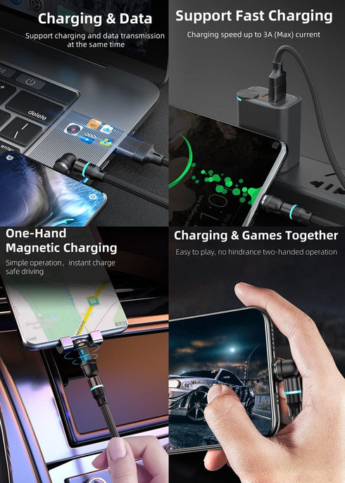 Magnetic Charging Tips 5pin Series, 9pcs Micro USB Tips Without Cords, Compatible with Micro Android Smart Series