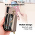 Furiet Wallet Case for Samsung Galaxy S23 5G, Luxury PU Leather Zipper Flip Organ Purse, Khaki