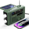 Emergency Weather Radio, 8000mAh Hand Crank Radio, Solar AM/FM/NOAA Portable Radio with Bluetooth Speaker