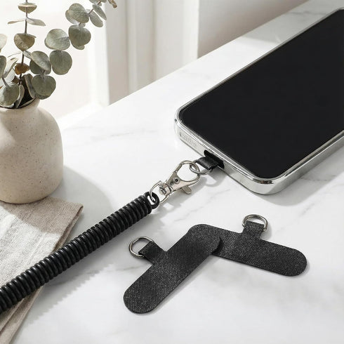 FNANJWQ 10 Pcs Phone Tether Tab, Adhesive-free Lanyard Strap for Full Coverage Phones Cases, Clip for Cell Phone