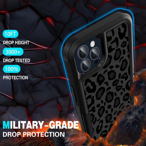 Shopify SEO Optimized:
iPhone 15 Pro Max Case - 5 in 1 Heavy-Duty Slim, Cute Leopard + 2 Screen & Camera Lens