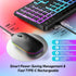 Wireless Keyboard and Mouse Combo with Backlit, 2.4Ghz Rechargeable Light Up Keyboard Mouse Set for Computer
